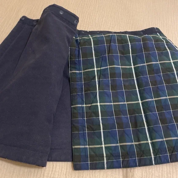Uniqlo Blue and Green Plaid Mini Wrap Skirt. Size S - Picture 4 of 8